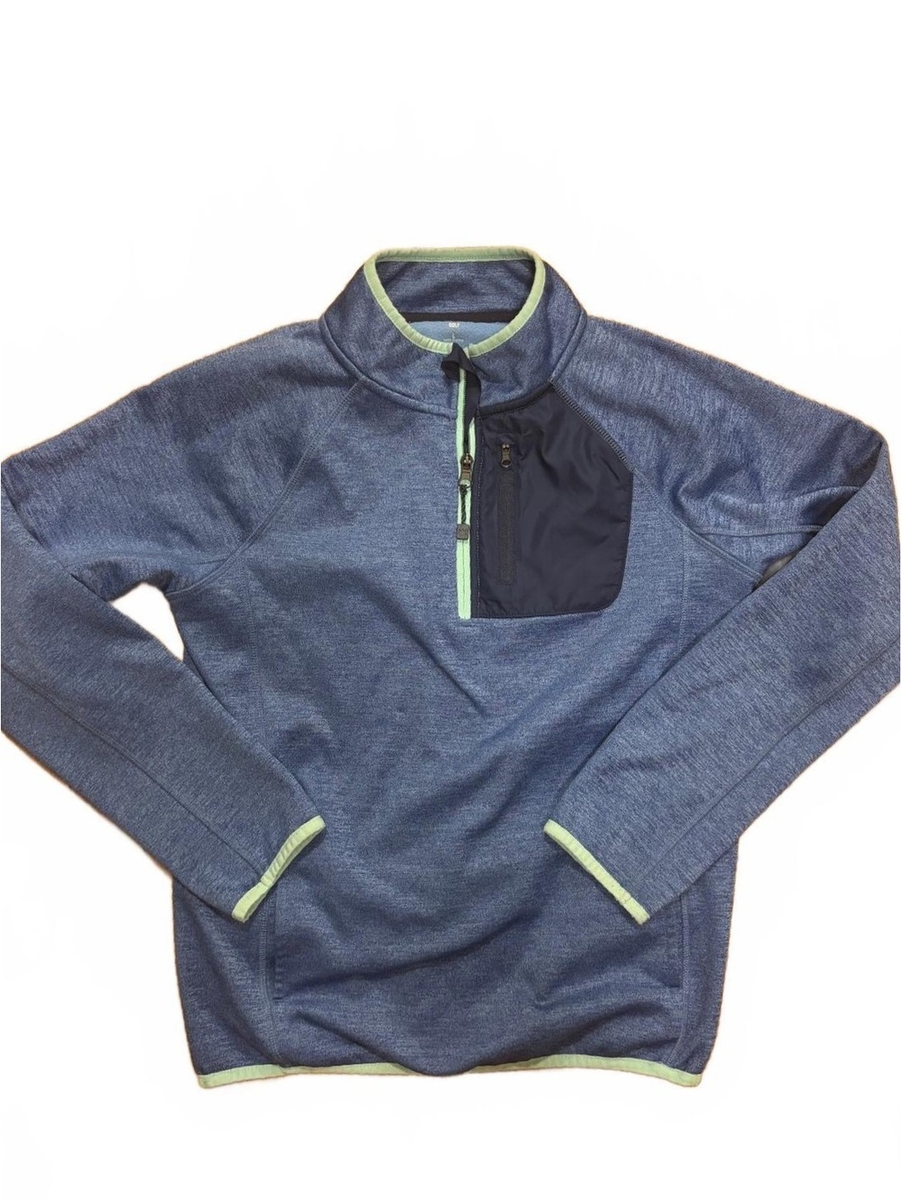 Crown & Ivy Golf Boy’s Large Blue Quarter-Zip Pullover Fleece Jacket